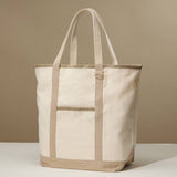 Lilla Haven - Ecofriendly Basic Cotton Canvas Everywhere Carry Tote Bag with Charm Holder: Red / One size / 5DG78048 - Pisgah Needleworks