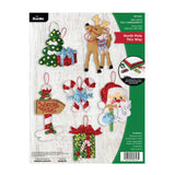 Bucilla North Pole This Way Felt Ornament Kit – Set of 6 Festive Christmas Ornaments