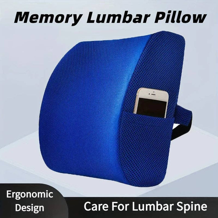 Crafteaze by Valari Lumbar Support Cushion with Pocket | Purple