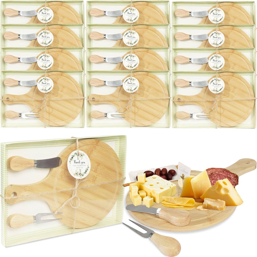 The Tinkerbox LLC - Cheese Board: Round Handled Bamboo - Pisgah Needleworks