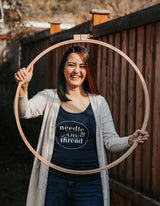 Nurge - Nurge Beech Quilt Hoops: 500mm(19.7") x 24mm (1") Deep - Pisgah Needleworks