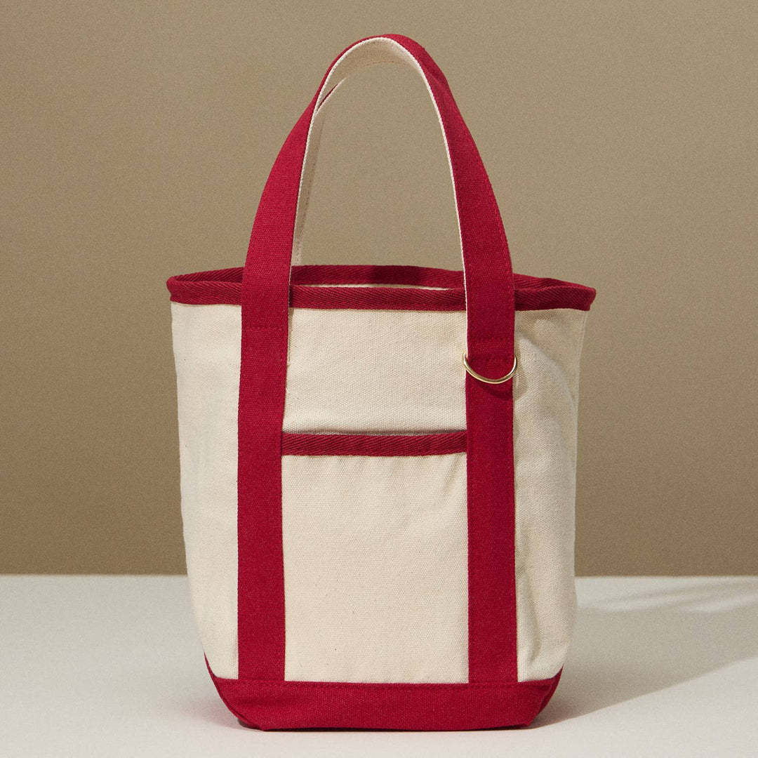 Lilla Haven - EcoCharm Cotton Everywhere-Carry Canvas Tote Bag -Small Size: Red / One-size / 5DG78049 - Pisgah Needleworks