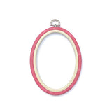 Nurge - 11.5 x 15cm (4.5 x 6") Nurge Flexi Hoops Oval: Sand - Pisgah Needleworks