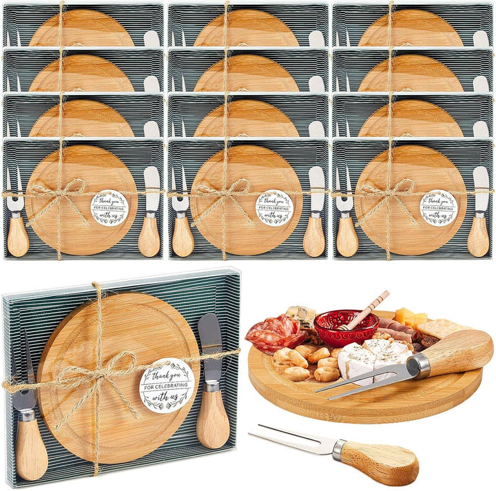 The Tinkerbox LLC - Cheese Board: Round Handled Bamboo - Pisgah Needleworks