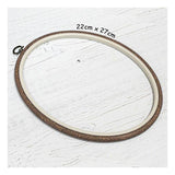 Nurge - Nurge Flexi Hoops Oval 22 x 27cm (8.7" x 10.6"): Sand - Pisgah Needleworks