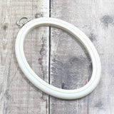 Nurge - 11.5 x 15cm (4.5 x 6") Nurge Flexi Hoops Oval: Sand - Pisgah Needleworks