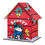 Diamond Art Club - Gem House - The Peanuts™ Holiday: Round with 13 colors including 1 AB and 4 Iridescent Diamonds and 4 Fairy Dust Diamonds / 2,965 / 5.4" x 4.9" x 3" (13.8 x 12.5 x 7.7cm) - Pisgah Needleworks