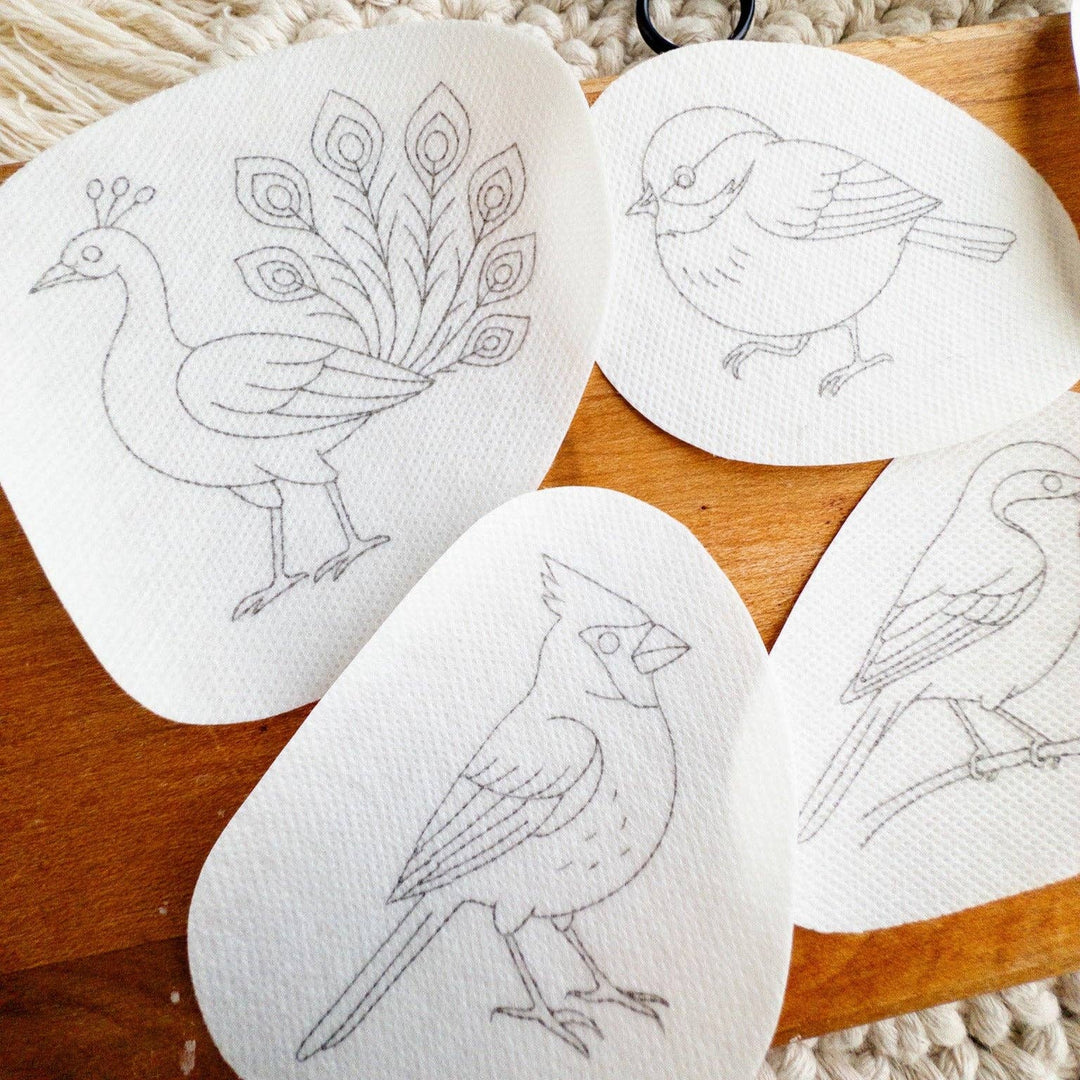 Olmsted Needlework Co. - Bird Embroidery Stick and Stitch Patterns - Pisgah Needleworks