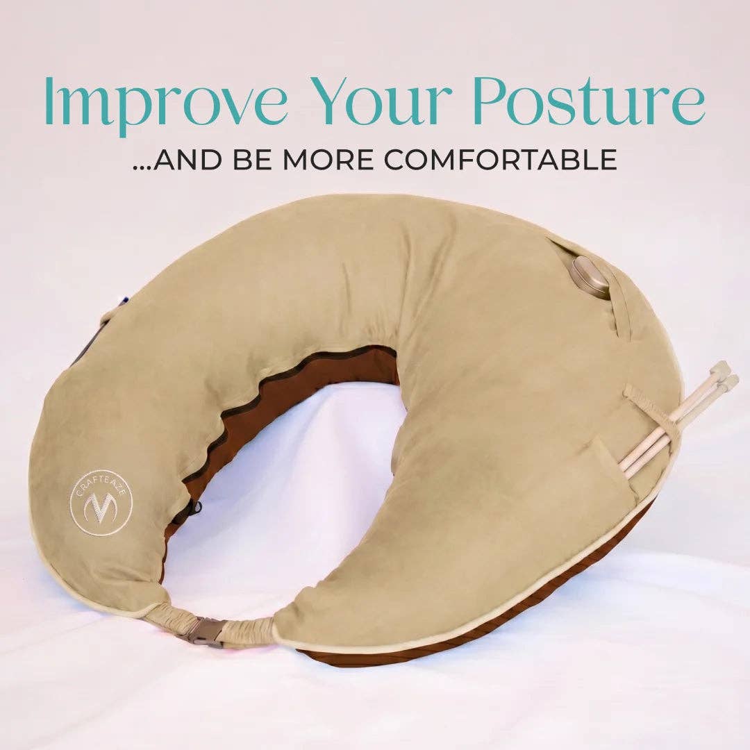 Crafteaze by Valari Maker's Pillow | Bronze & Mahogany Velvet
