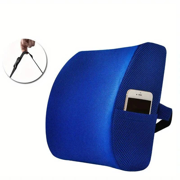 Crafteaze by Valari Lumbar Support Cushion with Pocket | Purple