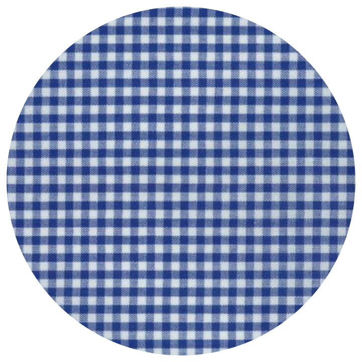 THE ROYALTY COLLECTION - Gingham Baby Burp Cloth With Ric Rac: Light blue - Pisgah Needleworks