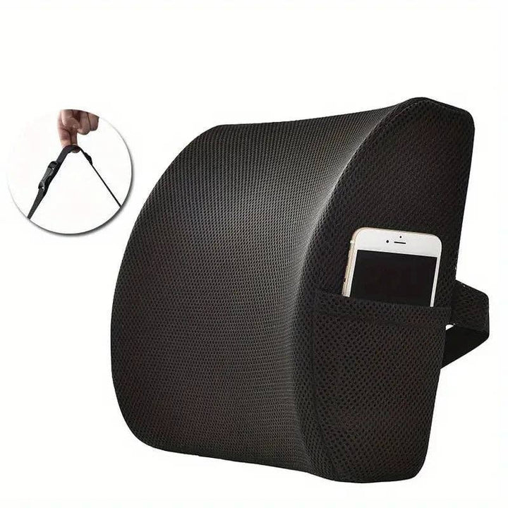 Crafteaze by Valari Lumbar Support Cushion with Pocket | Purple