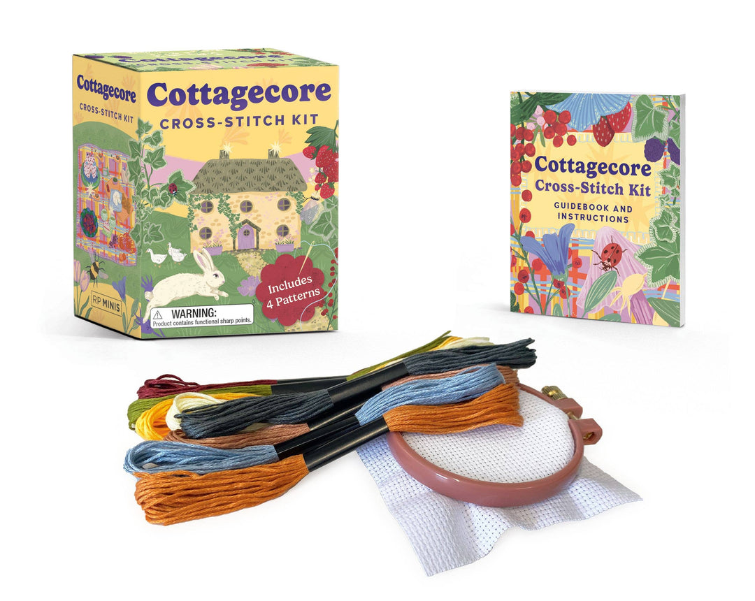 Hachette Book Group - Cottagecore Cross-Stitch Kit - Pisgah Needleworks