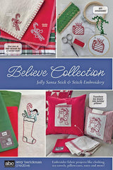 Believe Collection – Jolly Santa Stick & Stitch Embroidery Pattern Set