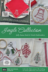 Jingle Collection – Jolly Santa Stick & Stitch Embroidery Pattern Set
