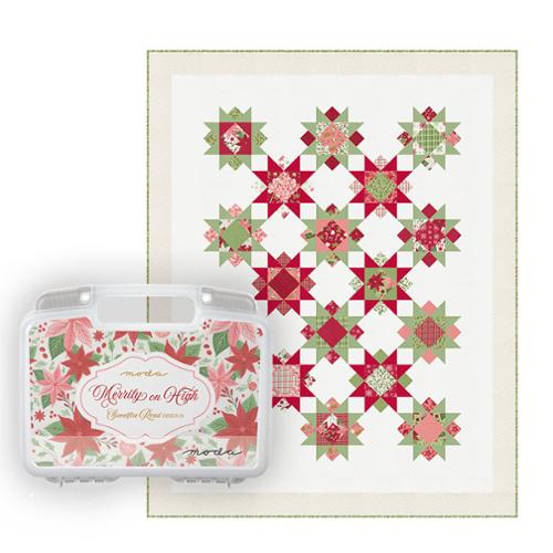 Moda Merrily On High Collector's Bin | Sweetfire Road Christmas Fabric Gift Set