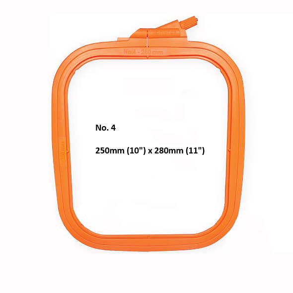 Nurge - Nurge Square Plastic Hoops 280 x 250mm (11" X 10"): Grey / 280 x 250mm ( 11" x 10") - Pisgah Needleworks