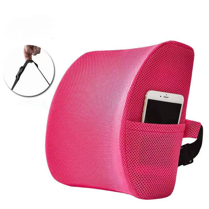 Crafteaze by Valari Lumbar Support Cushion with Pocket | Purple