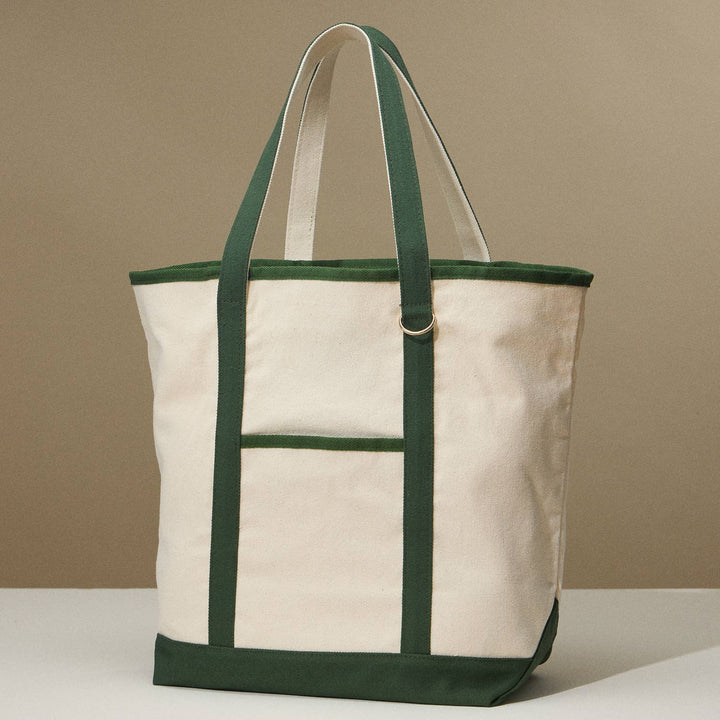 Lilla Haven - Ecofriendly Basic Cotton Canvas Everywhere Carry Tote Bag with Charm Holder: Red / One size / 5DG78048 - Pisgah Needleworks
