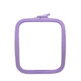 Nurge - Nurge Square Plastic Hoops 195 x 220mm (8" x 9"): Pastel Pink / 220 x 195mm ( 8 3/4" x 7 3/4" ) - Pisgah Needleworks