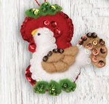 Bucilla 12 Days of Christmas Felt Ornament Kit – Set of 12 Holiday Ornaments