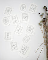 Urbann Nest - Floral Stamp Embroidery Stick and Stitch Packs - Pisgah Needleworks