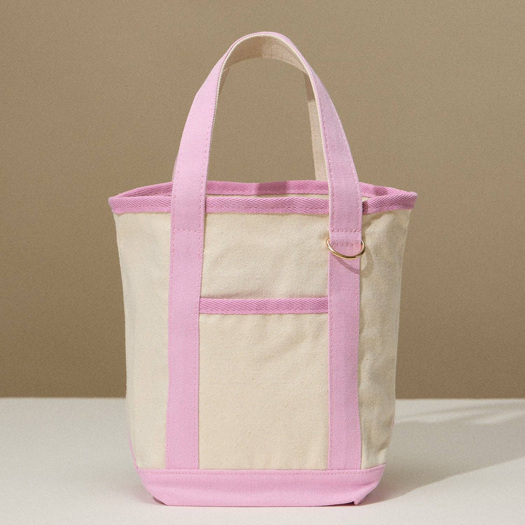 Lilla Haven - EcoCharm Cotton Everywhere-Carry Canvas Tote Bag -Small Size: Pink / One-size / 5DG78049