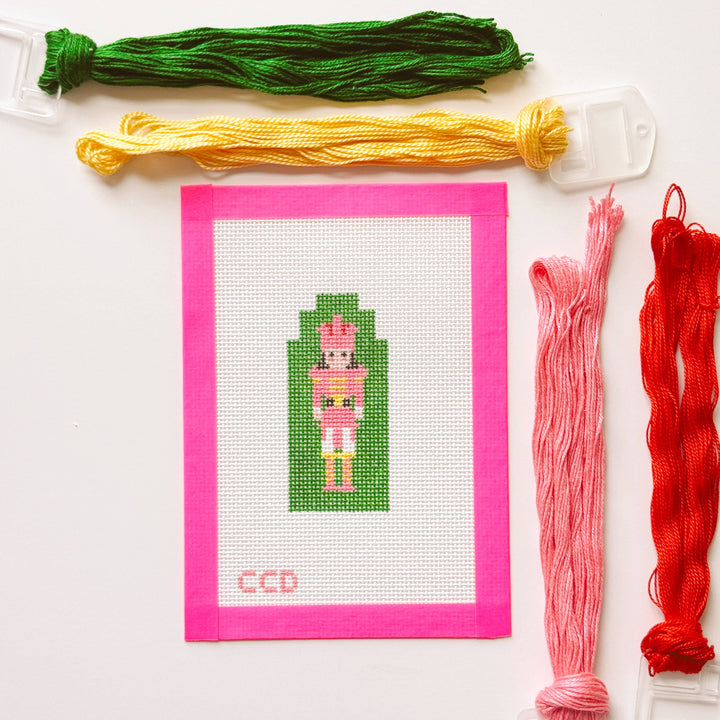 Cotswold Co Designs - Hand Painted Nutcracker 4” Needlepoint Canvas 13 Mesh - Pisgah Needleworks
