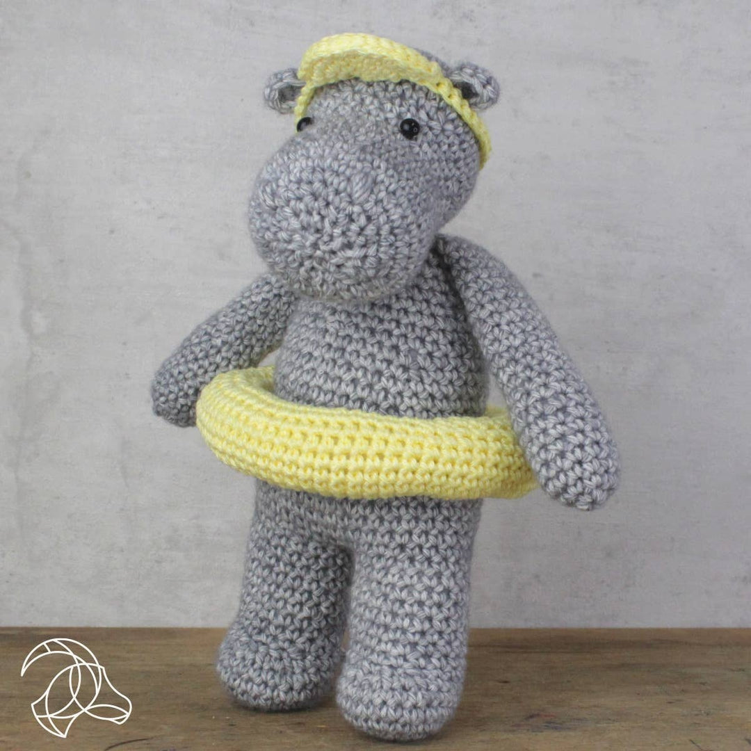Hardicraft USA - DIY Crochet Kit - Henny Hippo - Pisgah Needleworks