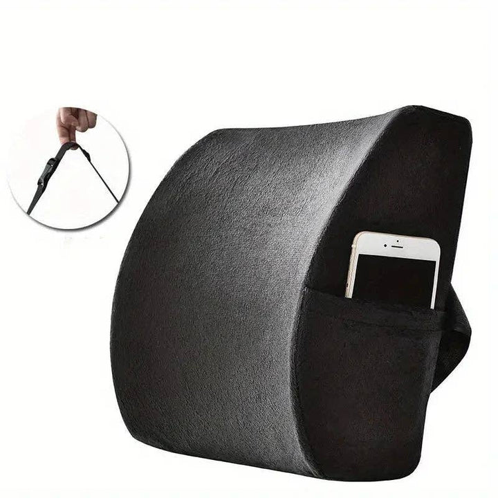 Crafteaze by Valari Lumbar Support Cushion with Pocket | Purple