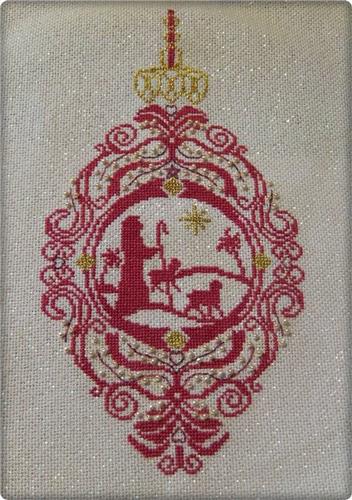 Alessandra Adelaide “Shepherd Ornament” Christmas Cross Stitch Pattern - Pisgah Needleworks