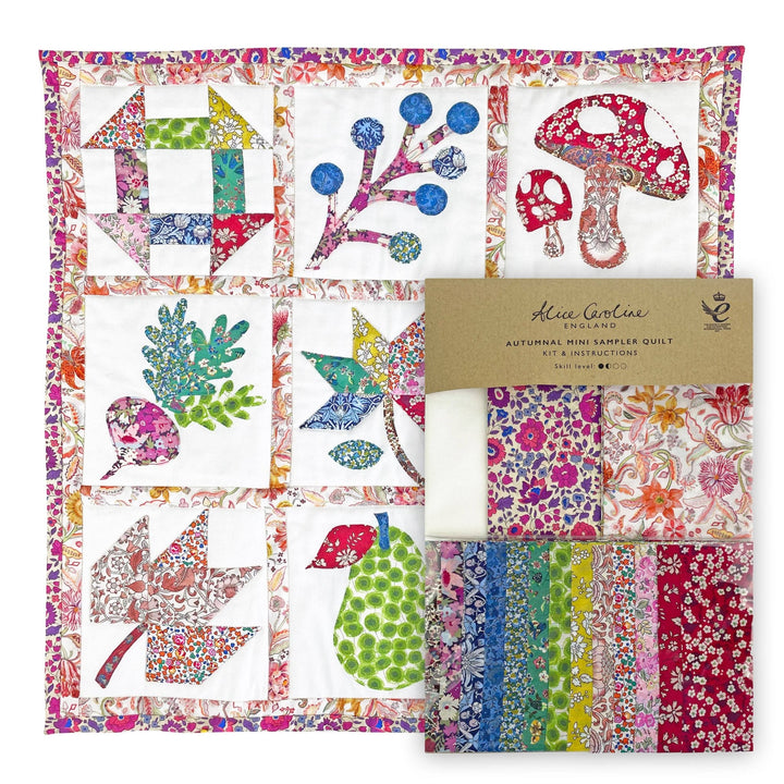 Alice Caroline – Liberty Tana Lawn® Autumnal Mini Sampler Quilt Kit - Pisgah Needleworks