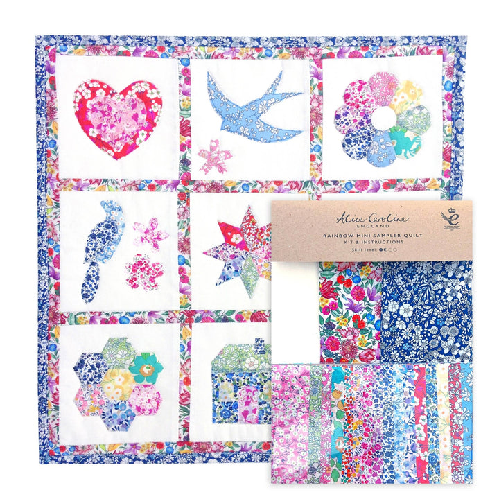 Alice Caroline – Liberty Tana Lawn® Rainbow Mini Sampler Quilt Kit - Pisgah Needleworks