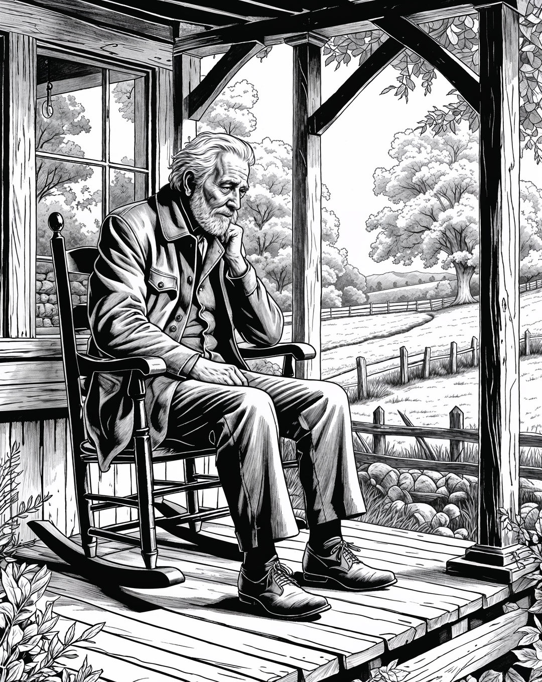 Verses in Motion: A Robert Frost Coloring Book (Available on Amazon) - Pisgah Needleworks
