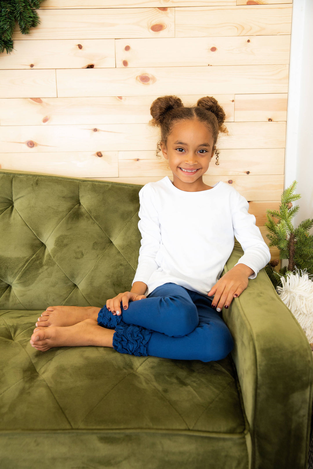 Love That Cotton - Girls Long Sleeve Tee - WHITE: 5T - Pisgah Needleworks