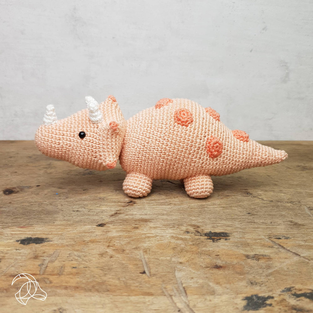 Hardicraft USA - DIY Crochet Kit - Triceratops - Pisgah Needleworks