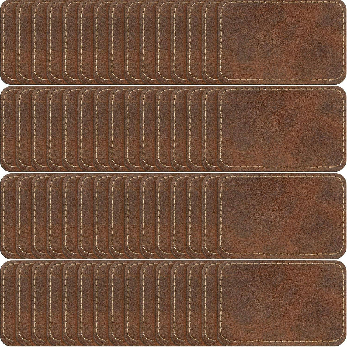 The Tinkerbox LLC - Square Leather Patches: Brown - Pisgah Needleworks