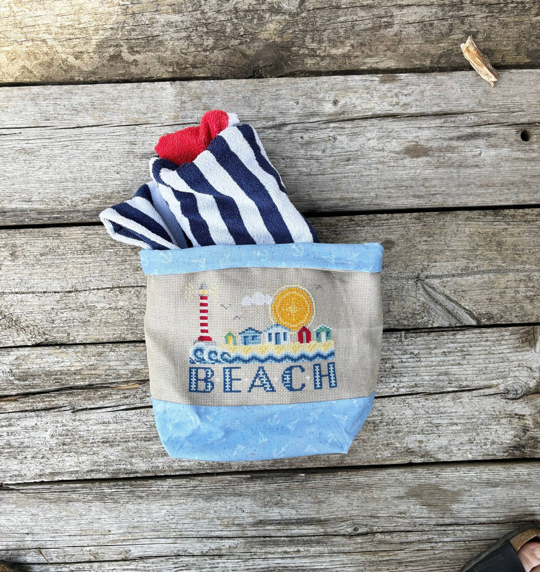 Beach Huts Cross Stitch Pattern – Love Poppet Printed Chart - Pisgah Needleworks