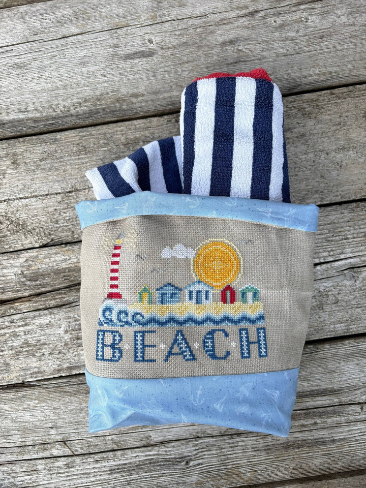 Beach Huts Cross Stitch Pattern – Love Poppet Printed Chart - Pisgah Needleworks