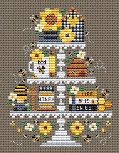Bee Tier Cross Stitch Pattern – Erin Elizabeth Designs - Pisgah Needleworks