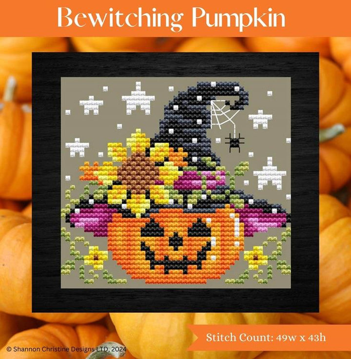 Bewitching Pumpkin Cross Stitch Pattern | Shannon Christine Designs - Pisgah Needleworks