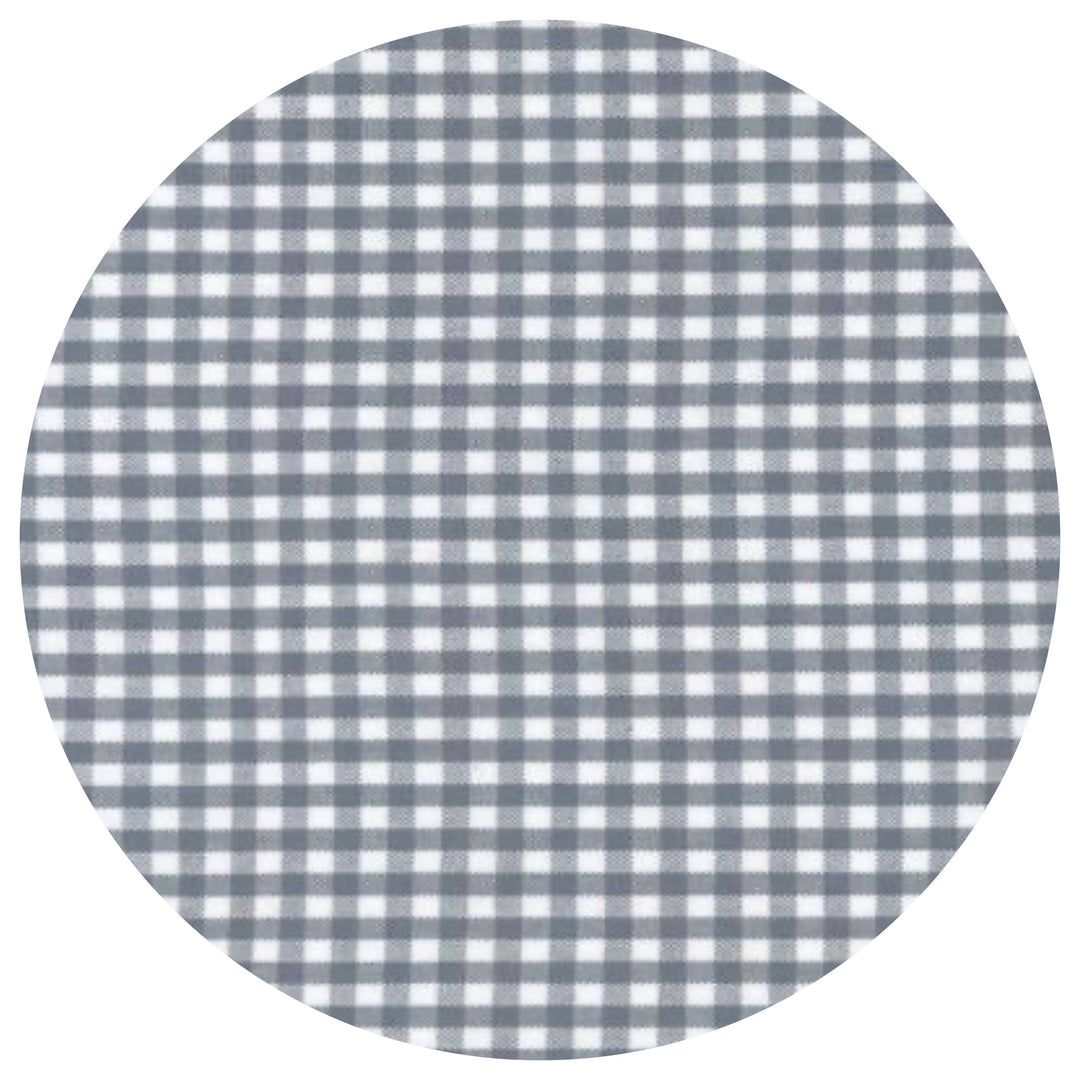 THE ROYALTY COLLECTION - Gingham Baby Burp Cloth With Ric Rac: Light blue - Pisgah Needleworks
