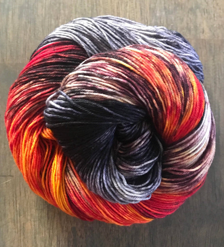 Black Cat Fibers - Eye of Sauron - Nomad Sock - Pisgah Needleworks