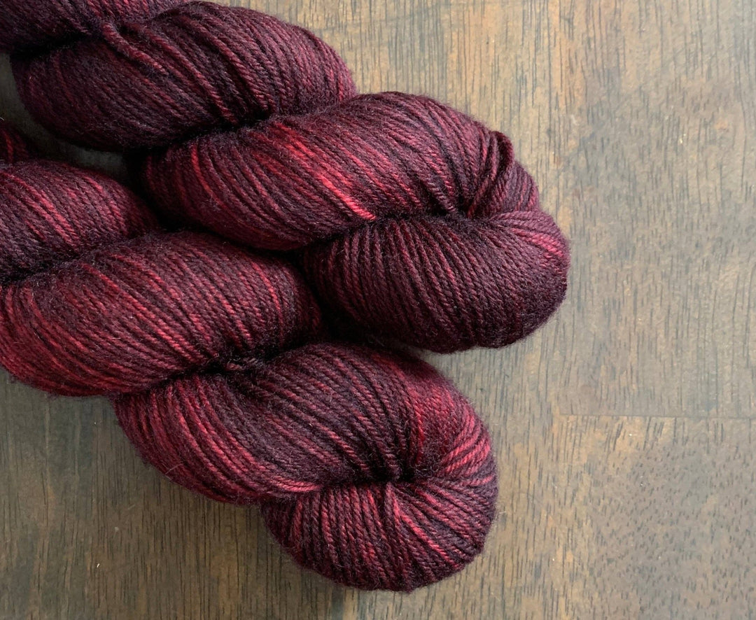 Black Cat Fibers - RedRum - Essential DK - Pisgah Needleworks