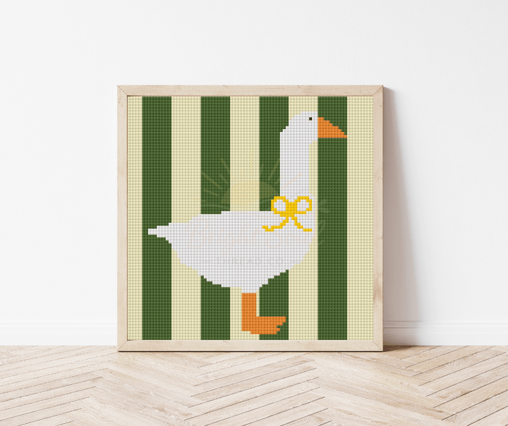 Bright Soul Thread Co. Goose Counted Cross Stitch Kit Medium | Complete Beginner Cross Stitch Kit - Pisgah Needleworks