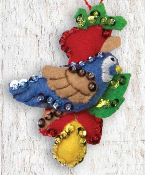 Bucilla 12 Days of Christmas Felt Ornament Kit – Set of 12 Holiday Ornaments - Pisgah Needleworks