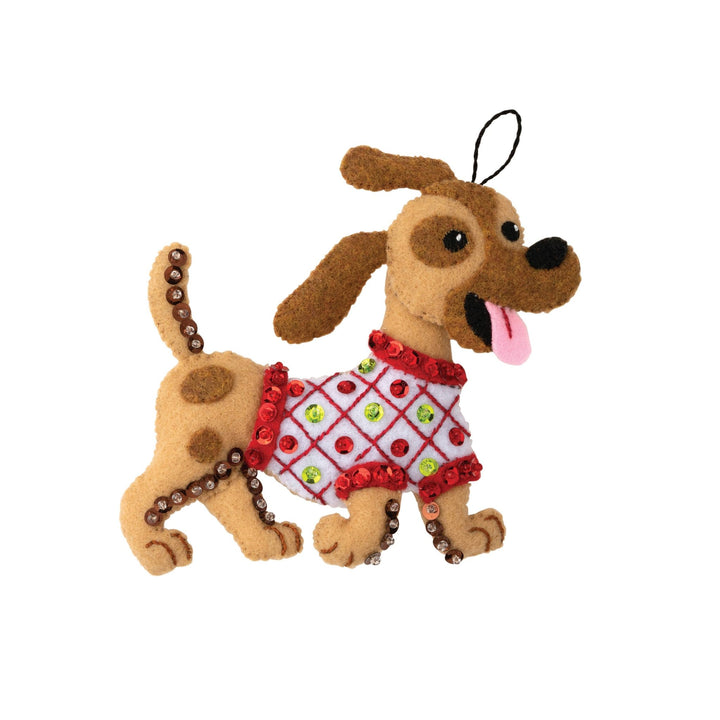Bucilla Dogs in Ugly Sweaters Felt Ornament Kit – Set of 5 Christmas Dog Ornaments - Pisgah Needleworks