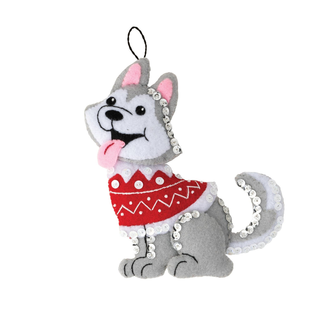 Bucilla Dogs in Ugly Sweaters Felt Ornament Kit – Set of 5 Christmas Dog Ornaments - Pisgah Needleworks