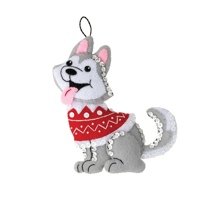 Bucilla Dogs in Ugly Sweaters Felt Ornament Kit – Set of 5 Christmas Dog Ornaments - Pisgah Needleworks
