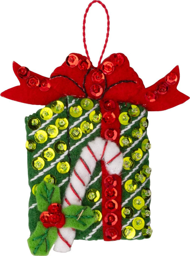 Bucilla North Pole This Way Felt Ornament Kit – Set of 6 Festive Christmas Ornaments - Pisgah Needleworks